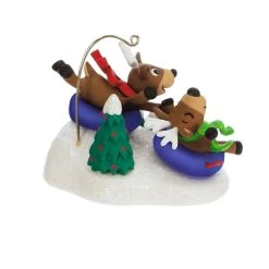 Hallmark Reindeer Antics Ornament -Hallmark Reindeer on Snow Tubes Keepsake Ornament 2499QGO2747 06
