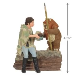 Hallmark Star Wars: Return Of The Jedi™ A Curious Encounter On Endor™ Ornament -Hallmark Return of the Jedi Wicket Ewok Keepsake Ornament 2699QXI7097 03