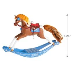 Hallmark Rocking Horse Memories 2023 Ornament -Hallmark Rocking Horse Keepsake Ornament 1799QXR8089 03