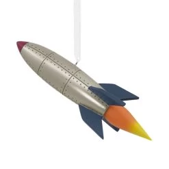 Signature Rocket Ship Hallmark Ornament -Hallmark Signature Rocket Ship Christmas Ornament 1HDL2176 06