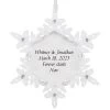 Hallmark Sparkling Snowflake Text Personalized Metal Ornament