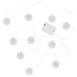 Hallmark Snowflake 10-Light Christmas String Lights, 10'