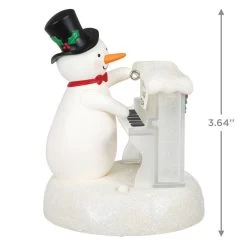 Hallmark Sing-Along Showman Snowman Musical Ornament -Hallmark Snowman at Piano Musical Keepsake Ornament 2099QGO2637 03