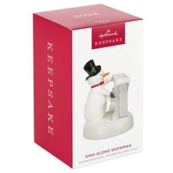 Hallmark Sing-Along Showman Snowman Musical Ornament -Hallmark Snowman at Piano Musical Keepsake Ornament 2099QGO2637 04