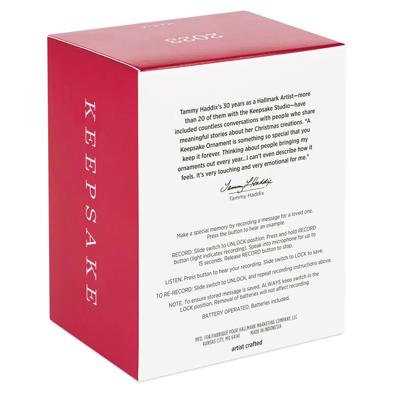 Hallmark Smiles Across The Miles 2023 Recordable Sound Ornament 5 Hallmark Smiles Across The Miles 2023 Recordable Sound Ornament - Image 5