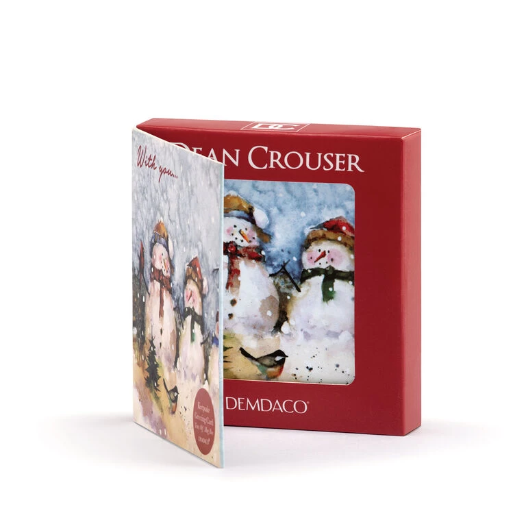 Snowmen Couple Magnet Ornament And Matching Card 3 Snowmen Couple Magnet Ornament And Matching Card - Image 3