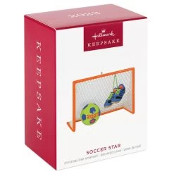 Hallmark Soccer Star 2023 Ornament -Hallmark Soccer Goal Shoes and Ball Keepsake Ornament 1399QGO2689 04