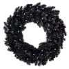 Hallmark Black Pre-Lit Wreath, 30"