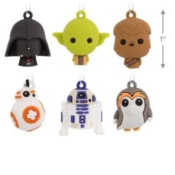 Mini Star Wars™ Shatterproof Hallmark Ornaments, Set Of 6 -Hallmark Star Wars Characters Miniature Christmas Ornaments Set of 6 2HCM6129 03
