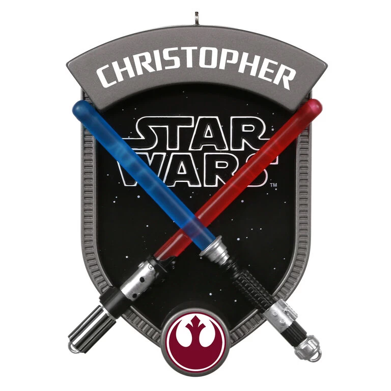 Hallmark Star Wars™ Choose Your Destiny Personalized Ornament, Rebel Alliance 1 Hallmark Star Wars™ Choose Your Destiny Personalized Ornament, Rebel Alliance