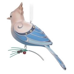 Hallmark The Beauty Of The Birds Leucistic Steller's Jay Ornament 11 Hallmark The Beauty Of The Birds Leucistic Steller's Jay Ornament -Hallmark Stellers Jay Blue Bird Keepsake Ornament 1799QXE3307 06