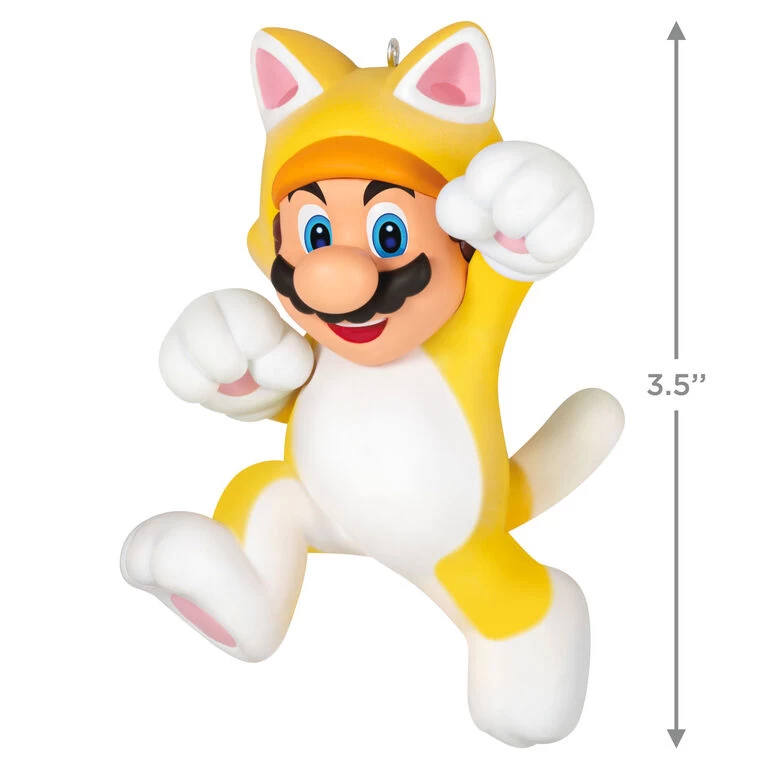 Hallmark Nintendo Super Mario™ Powered Up With Mario Cat Ornament 3 Hallmark Nintendo Super Mario™ Powered Up With Mario Cat Ornament - Image 3
