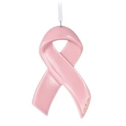 Hallmark Strength Within Pink Ribbon Porcelain Ornament Benefiting Susan G. Komen® -Hallmark Susan G Komen Pink Ribbon Keepsake Ornament 1999QXI7427 06