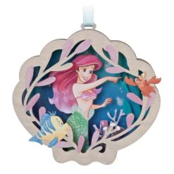 Hallmark Disney The Little Mermaid Ariel And Friends Papercraft Ornament