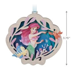 Hallmark Disney The Little Mermaid Ariel And Friends Papercraft Ornament -Hallmark The Little Mermaid and Friends Keepsake Ornament 1999QXD6579 03