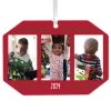 Hallmark Three-Photo Personalized Text And Photo Metal Ornament