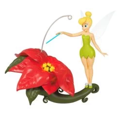 Hallmark 27 Hallmark Disney Tinker Bell Pixie-Dusted Poinsettia Ornament