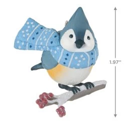 Hallmark Cozy Critters Ornament -Hallmark Tufted Timouse in Scarf Keepsake Ornament 1499QXR8019 03