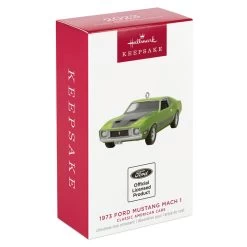 Hallmark Classic American Cars 1973 Ford Mustang Mach 1 2023 Metal Ornament -Hallmark Vintage Ford Mustang Car Keepsake Ornament 2199QXR8157 04