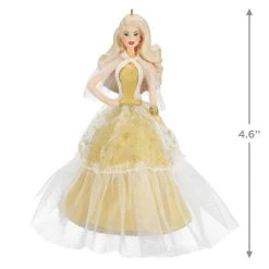 Hallmark 2023 Holiday Barbie™ Ornament 8 Hallmark 2023 Holiday Barbie™ Ornament -Hallmark White Holiday Barbie Doll Keepsake Ornament 2199QXR8209 03