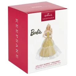 Hallmark 2023 Holiday Barbie™ Ornament 9 Hallmark 2023 Holiday Barbie™ Ornament -Hallmark White Holiday Barbie Doll Keepsake Ornament 2199QXR8209 04