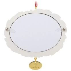 Hallmark A Beautiful Year 2023 Metal Photo Frame Ornament -Hallmark White Wreath Picture Frame Keepsake Ornament 1999QGO2617 06