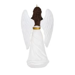 Hallmark Angel Of Adoration Ornament -Hallmark White and Gold Angel Keepsake Ornament 1999QSM7857 06